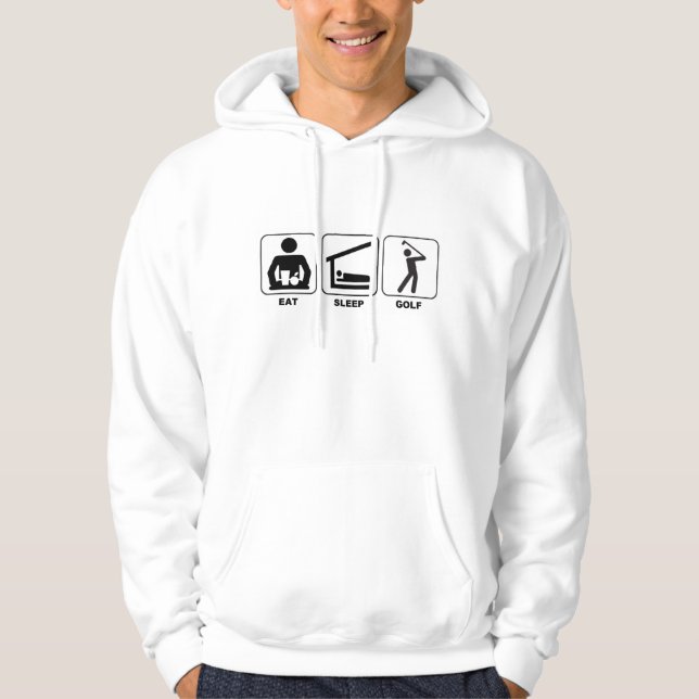 äta sömngolv hoodie (Framsida)