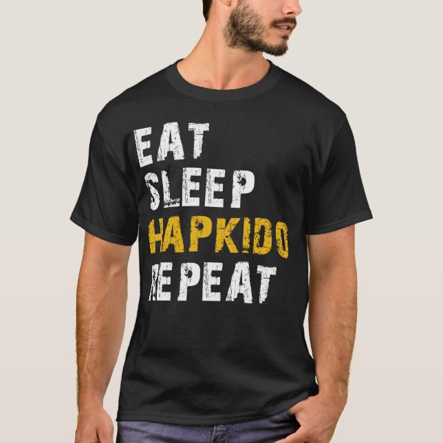 äta sömnhapkido t shirt (Framsida)