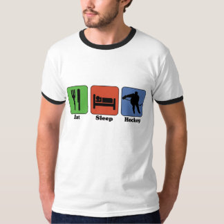 Äta sömnhockeyskjortan t-shirt