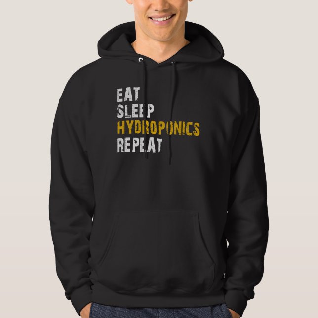 äta sömnhydroponenter hoodie (Framsida)
