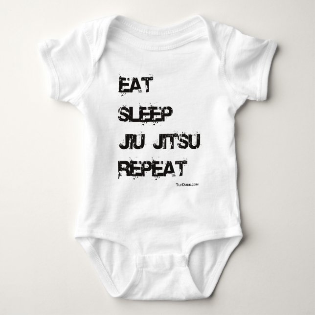 Äta sömnJiu Jitsu repetition Tee (Framsida)