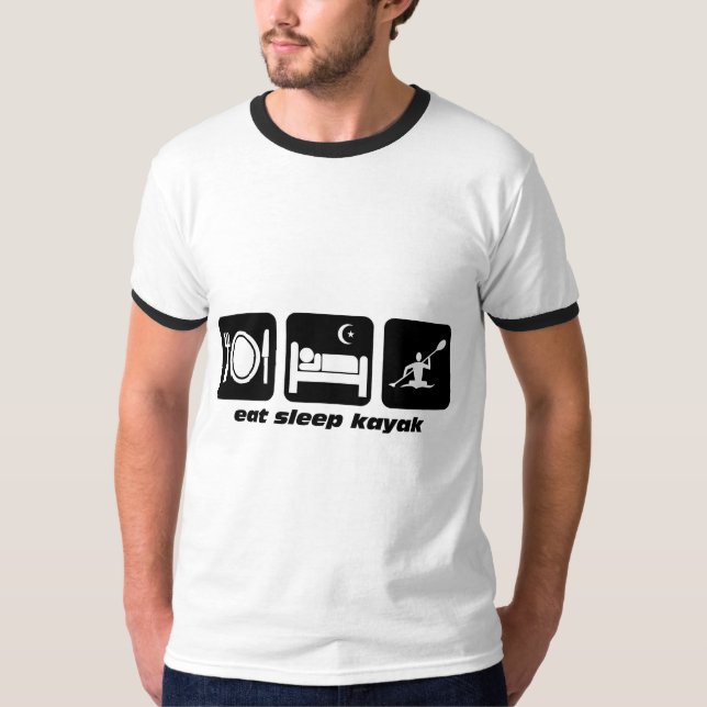 äta sömnkajaken t-shirt (Framsida)