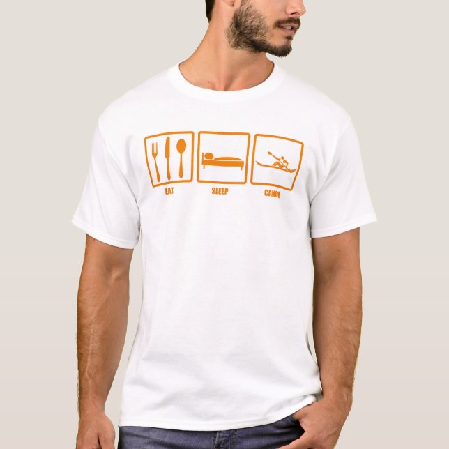 Äta sömnkanoten t-shirt (Framsida)
