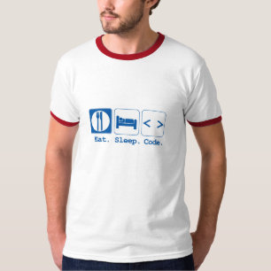 äta sömnkod (html) t shirt