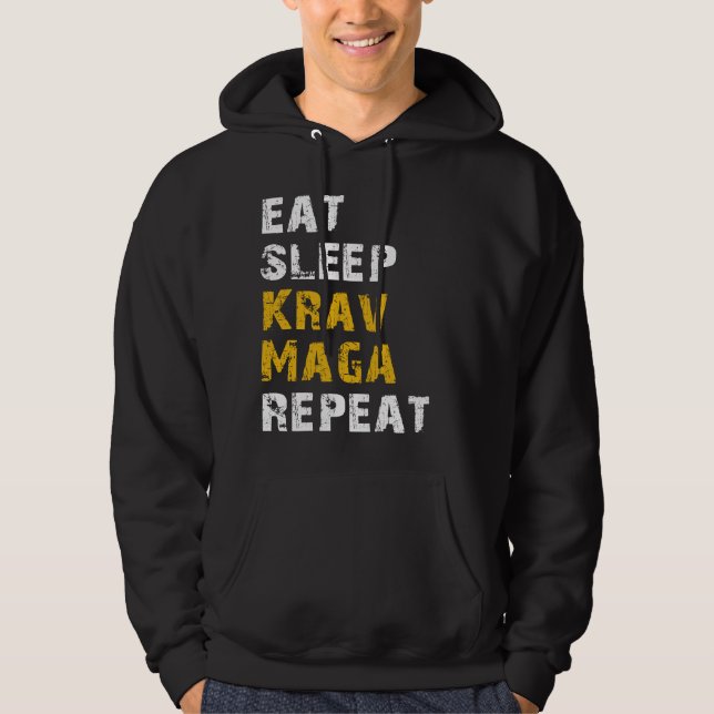 äta sömnkrav Maga Hoodie (Framsida)