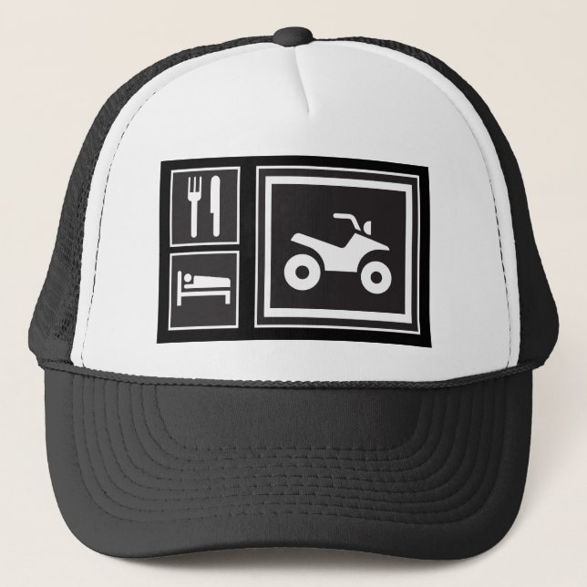 Äta sömnKVADRATEN! Truckerkeps (Framsida)