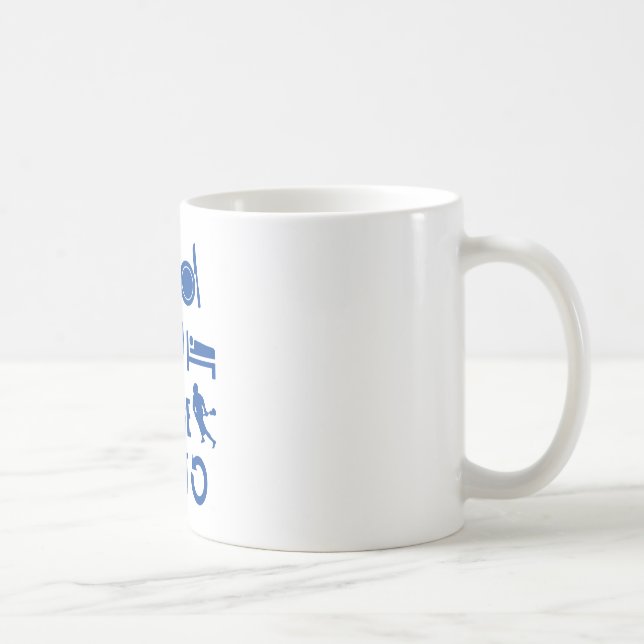 Äta sömnlacrosse kaffemugg (Höger)