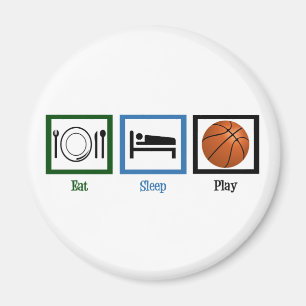 Äta sömnlekbasket magnet