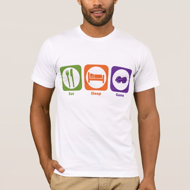 Äta sömnleken tee shirt (Framsida)