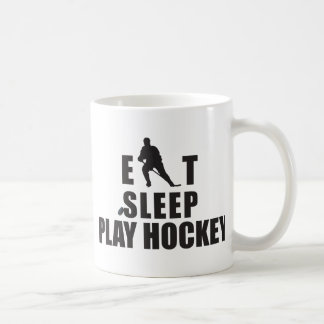 Äta sömnlekhockey kaffemugg