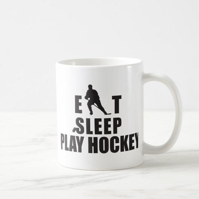 Äta sömnlekhockey kaffemugg (Höger)