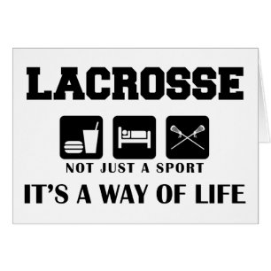 Äta sömnlekLacrosse Hälsningskort