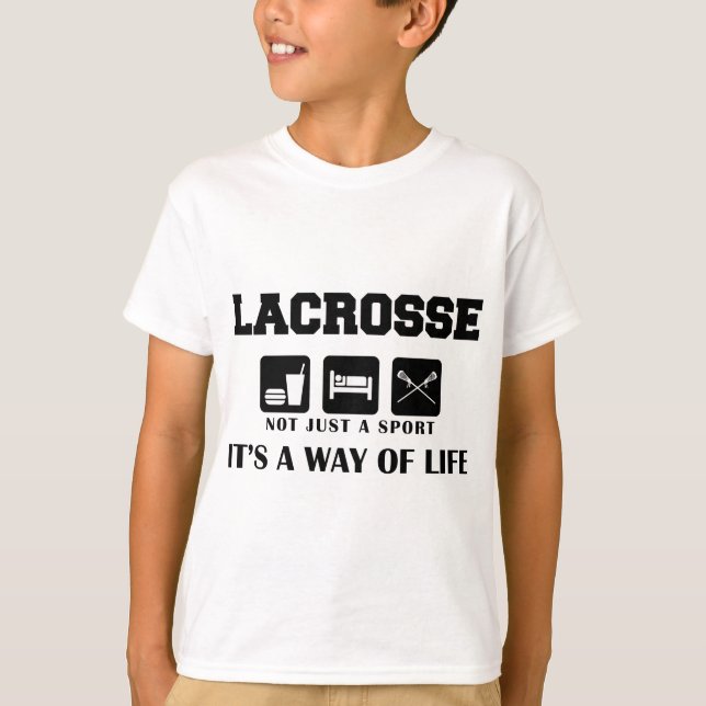 Äta sömnlekLacrosse T-shirt (Framsida)