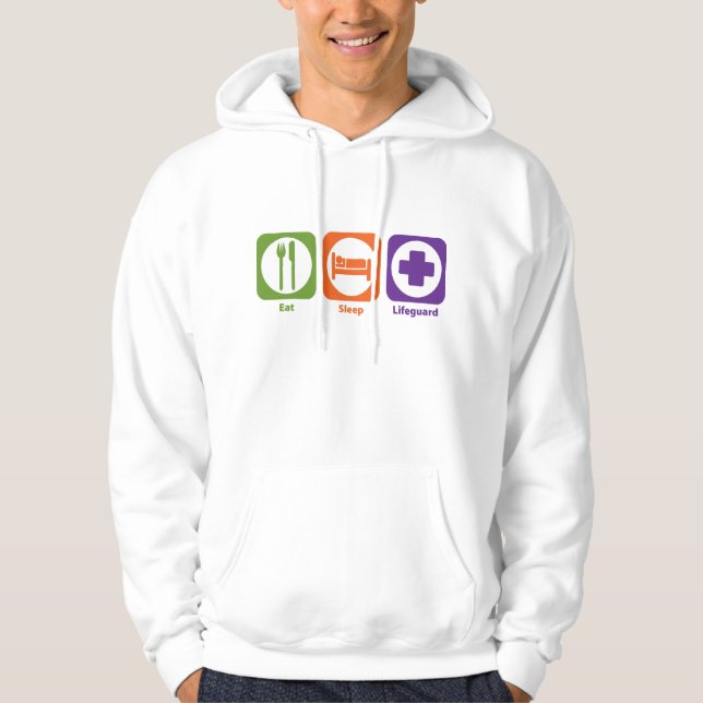 Äta sömnlivräddaren sweatshirt (Framsida)