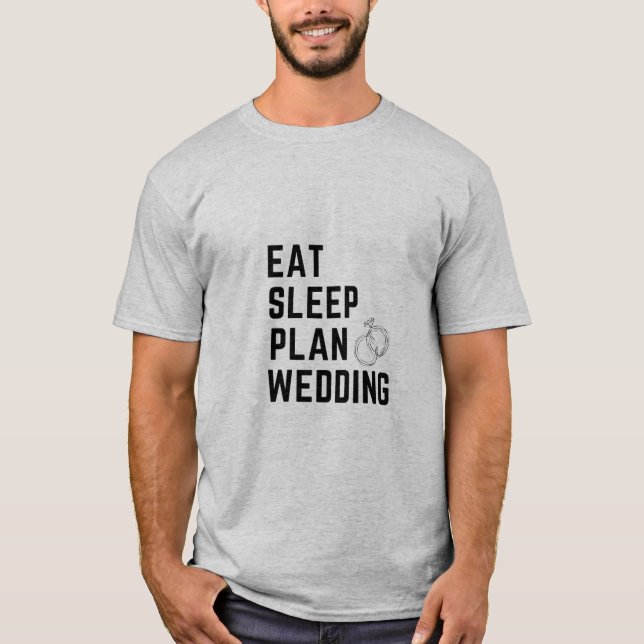 äta sömnlövning t shirt (Framsida)