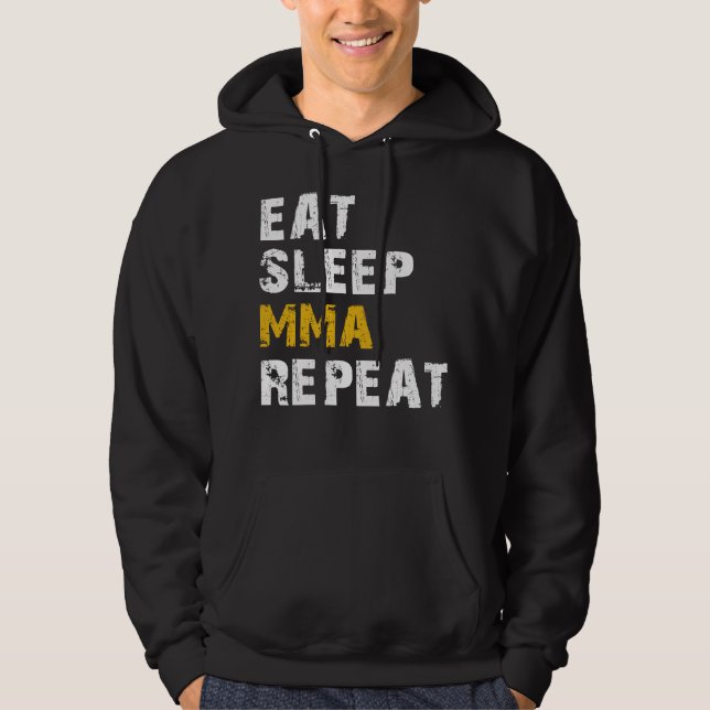 äta sömnmma hoodie (Framsida)