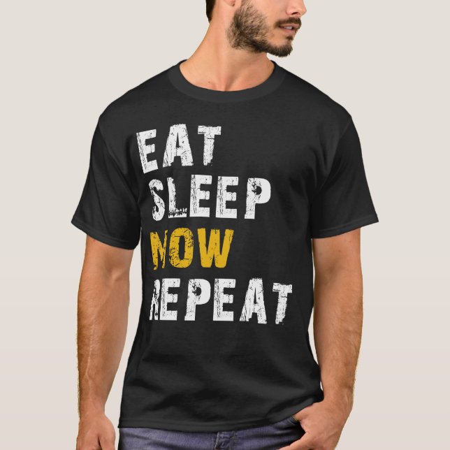 äta sömnmossa t shirt (Framsida)