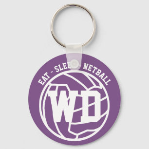 Äta sömnNetballspelare placerar Nyckelring