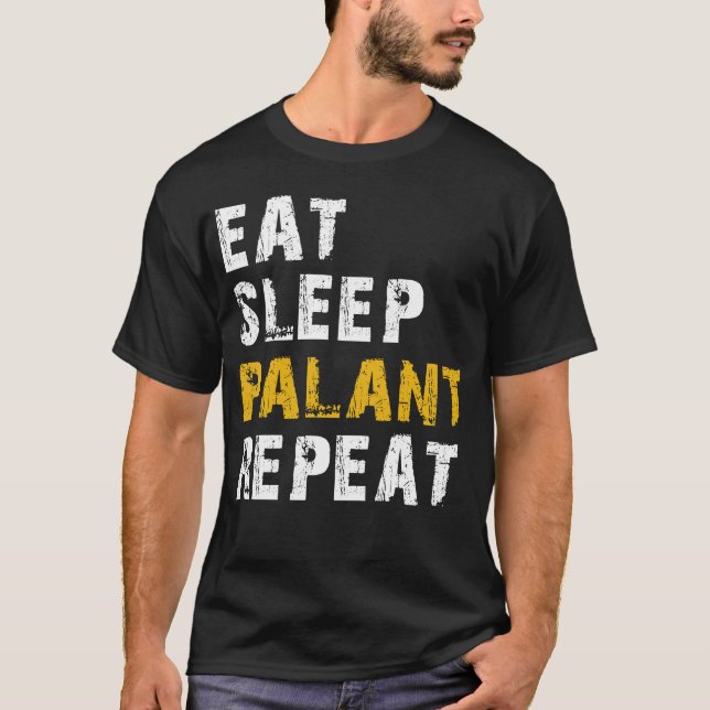 äta sömnpalett t shirt (Framsida)