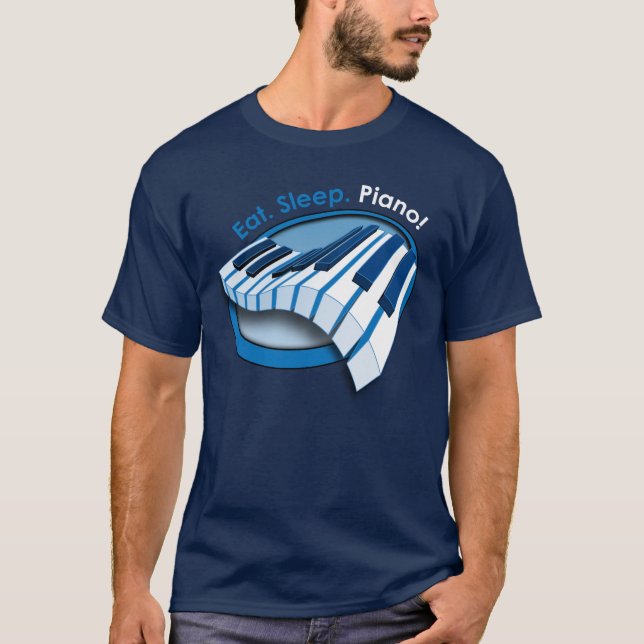 Äta sömnpianot t-shirt (Framsida)