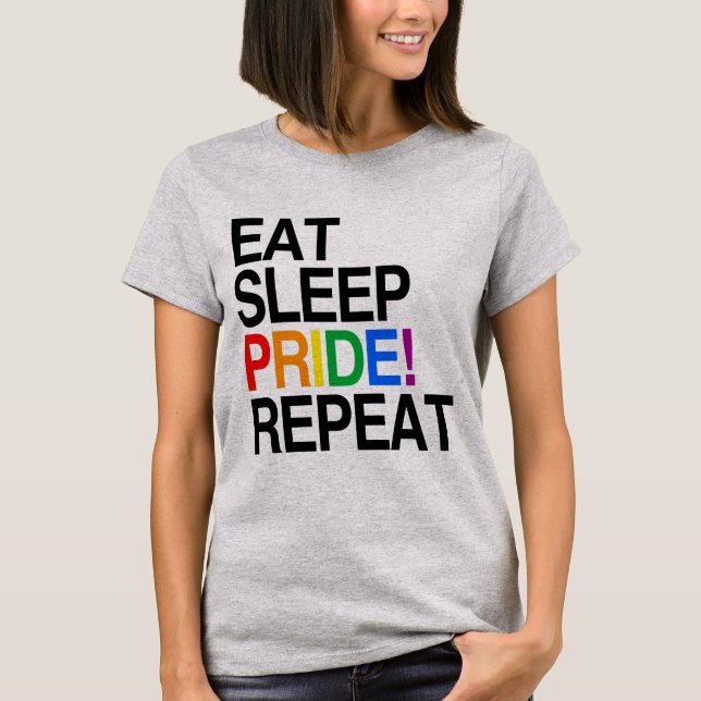 Äta sömnpriderepetition tee shirt (Framsida)