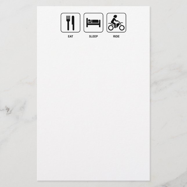 Äta sömnritten brevpapper (Framsida)