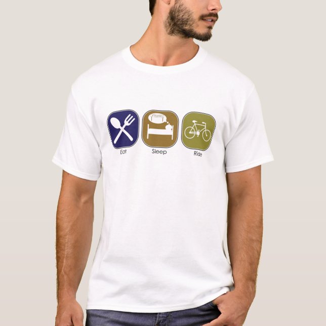 Äta sömnritten t-shirt (Framsida)