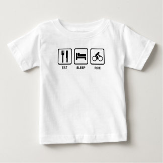 Äta sömnrittmanar svart cyklar mountainbiket t shirt