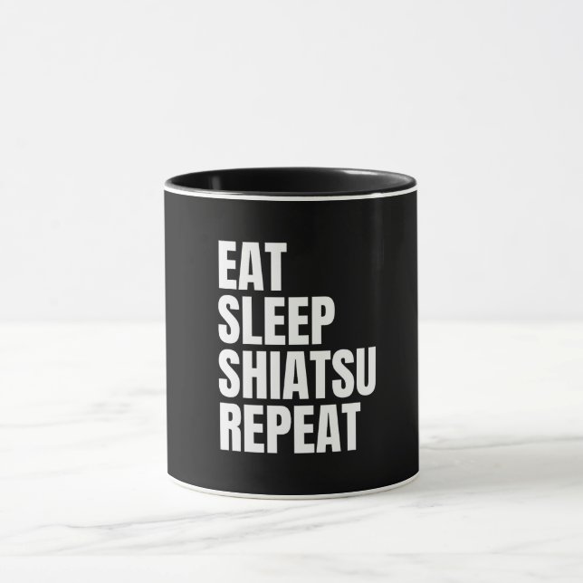 äta sömnshiatsu-upprepning mugg (Center)