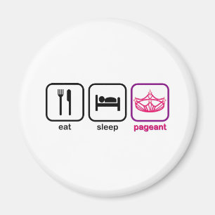 Äta sömnskönhetstävlingen magnet