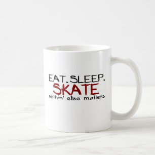 Äta sömnskridskon kaffemugg