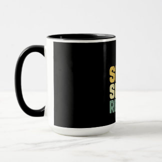 äta sömnskridskor upprepa skridskor med rolig skat mugg