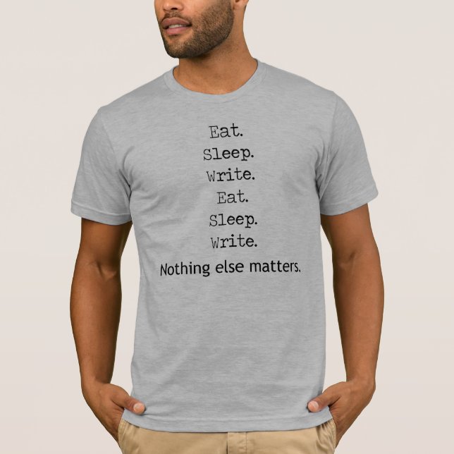 Äta sömnskrivan tee shirt (Framsida)