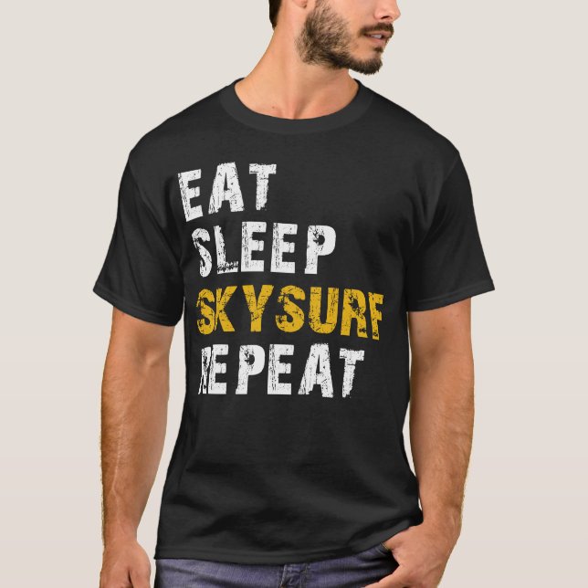 äta sömnskysurf t shirt (Framsida)