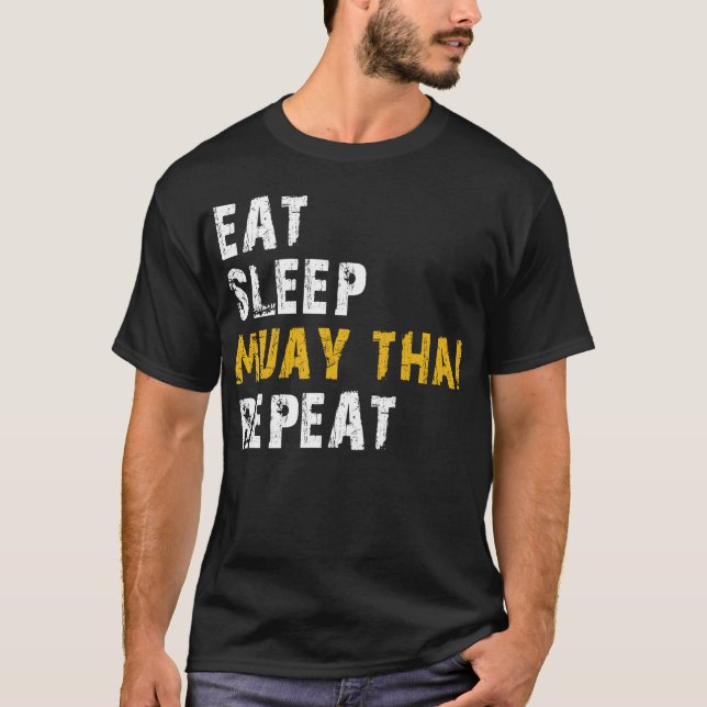 äta sömnslam thai t shirt (Framsida)