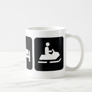 Äta sömnSnowmobile Kaffemugg