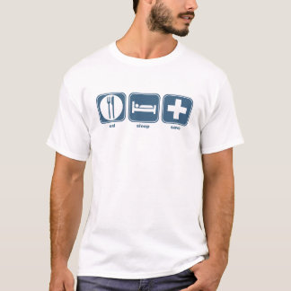 äta sömnsparan tee shirt