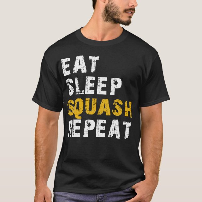 äta sömnsquash t shirt (Framsida)