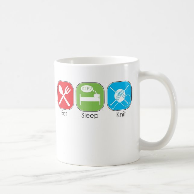 Äta sömnsticka kaffemugg (Höger)