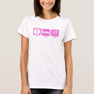 äta sömnstilrosor t-shirt