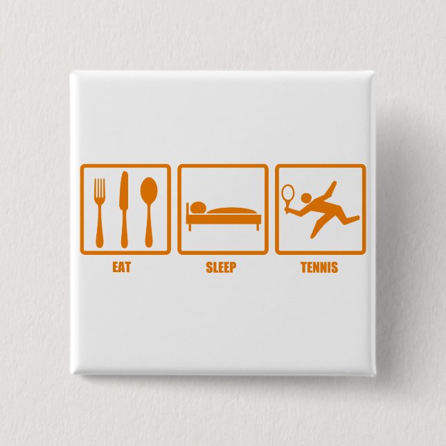 Äta sömntennis knapp (Framsida)