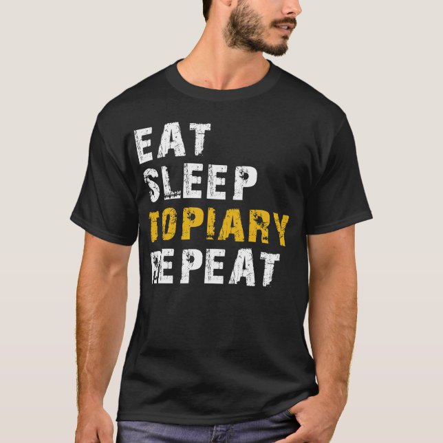 äta sömntopik t shirt (Framsida)