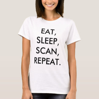 Äta, sova, avläs, repetition tee shirt