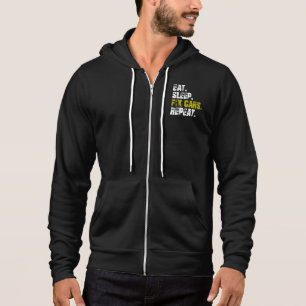 Äta Sova Fixa Bilar Upprepa Bilmekaniker T Shirt