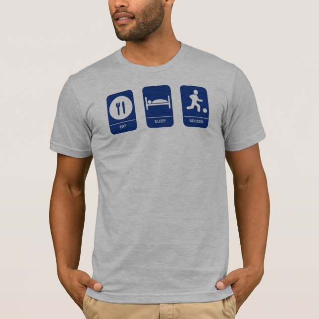 Äta, sova, fotboll t shirt (Framsida)