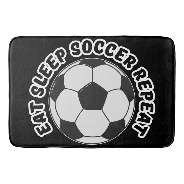 äta sova fotboll upprepa  badrumsmatta (Framsidan)