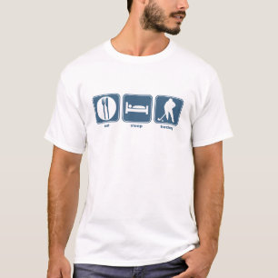 äta, sova, hockey t shirt