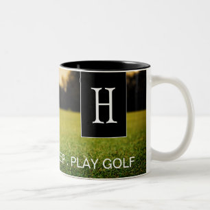 Äta, sova, leka Golfkaffemuggen Två-Tonad Mugg