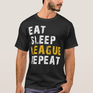 äta sova liga t shirt