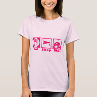 Äta, sova & rida (berg- och dalbana) - nya rosor! t-shirt